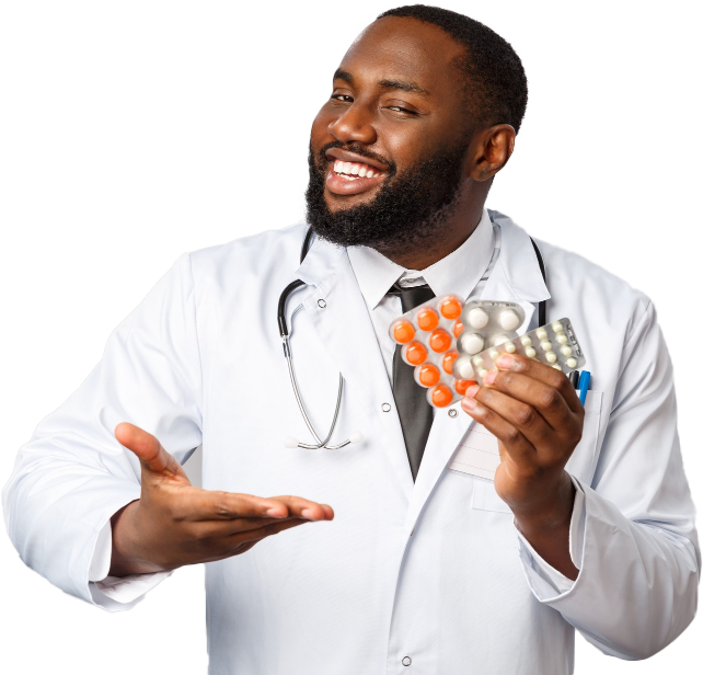 flu-disease-healthcare-medicine-concept-happy-african-american-male-doctor-white-coat-present-new-drugs-cure-from-disease-viruses-showing-pills-guarantee-good-quality-treatment-b